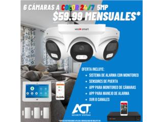 CAMARAS DE SEGURIDAD 5MP COM ALARMA DE ADT, ACT Security Systems Puerto Rico
