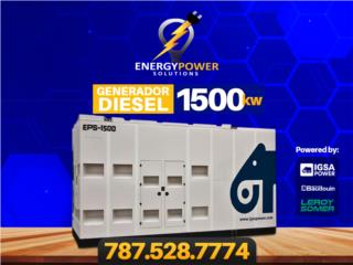 Generador Industrial 1500kw, Energy Powers Solutions Puerto Rico