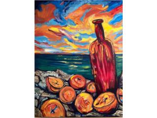 Artista: Waldy Graziani. Arte Pintura C x B , DeLorean Fine Arts Gallery Puerto Rico