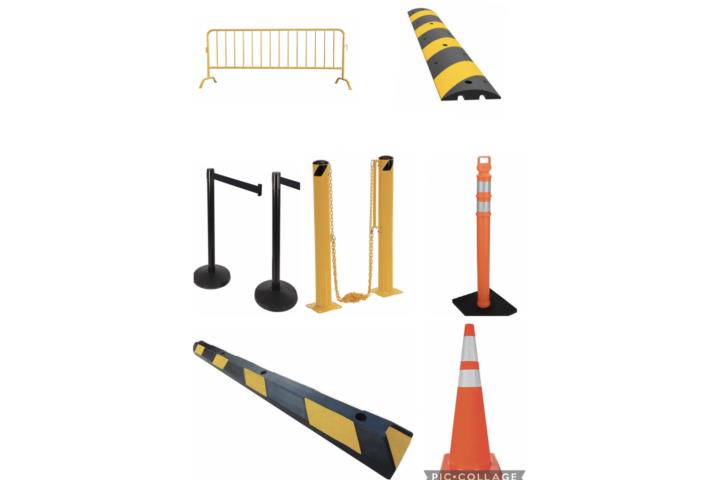 PARKING STOPS,MUROS Y CONTROL BARRIERS