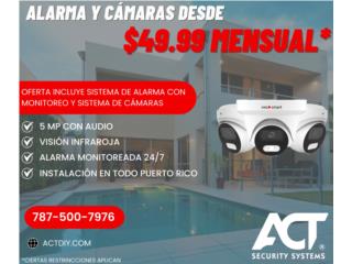 SISTEMA DE ALARMA CON CMARAS 5MP, ACT Security Systems Puerto Rico