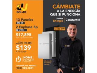 Sistema Solar 5.33kw con 10kw en bateras , Puerto Rico