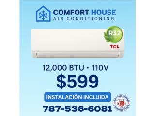 12,000btu 110v Inverter, Comfort House Air Conditioning Puerto Rico