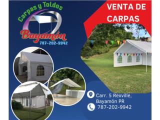 VENTA DE CARPAS, TOLDOS Y REMPLAZOS