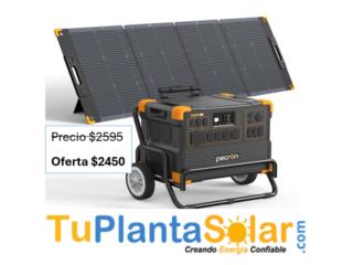 Planta Solar Pecron 2200w con placa solar Puerto Rico
