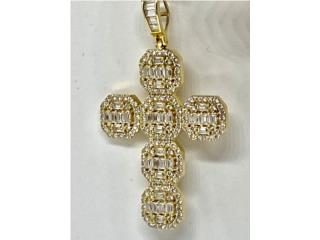 CRUZ CUBIC ZIRCONIAS 14KT