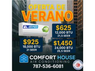 12,000btu 22seer, Comfort House Air Conditioning Puerto Rico