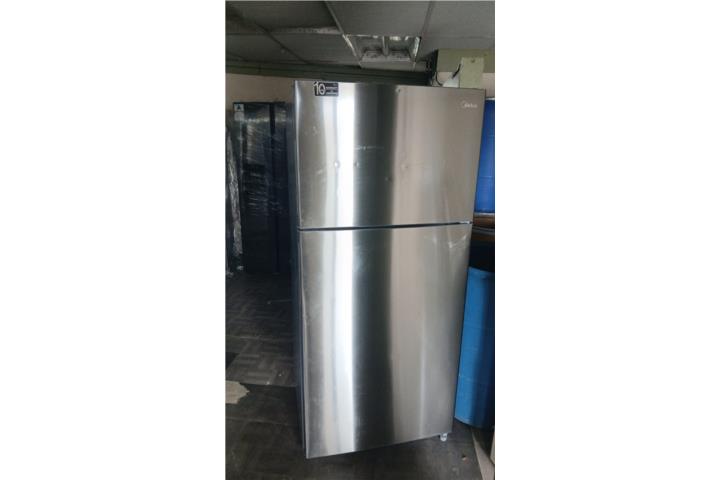 Nevera midea mediana stainless steel