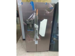 NEVERA GE SS SIDE BY SIDE NUEVO CON DAMAGE, COLON APPLIANCES PARTS DIST. Puerto Rico