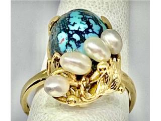 SORTIJA PERLAS 10KT, JOYERIA CARMEN  Puerto Rico