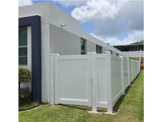 Verjas PVC Full private y otros modelos, JC PVC Fence & more Puerto Rico