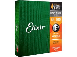 Cuerdas Elixir bajo 4 cuerdas 45-100