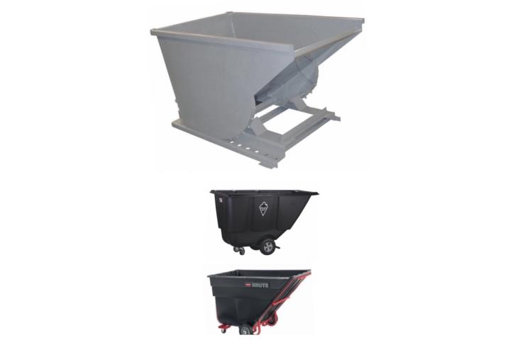 TILT TRUCKS AND DUMPING TRASH