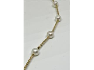 PULSERA PERLAS 14KT, Puerto Rico