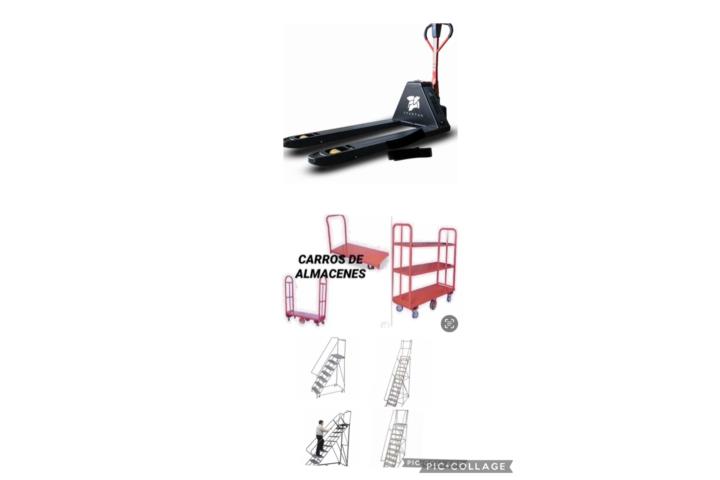 PALLETS JACK,CARROS Y ESCALERAS ALMACENES