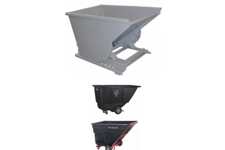 TILT TRUCKS & DUMPING TRASH HOOPERS