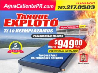Tanque solo instalado directo f�brica , Professional  787-528-9039 Puerto Rico
