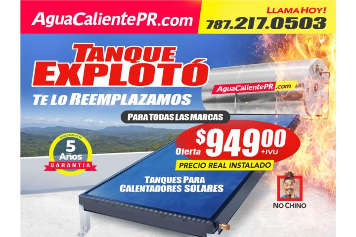 Tanque solo instalado directo fábrica