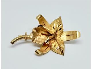 PRENDEDOR ORQUIDEA 18KT
