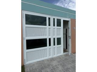 PORTÓN DOBLE CON PEATONAL PARA GARAGE!!