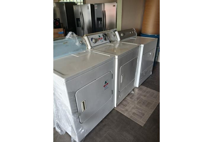 Variedad de secadoras de gas y eléctricas