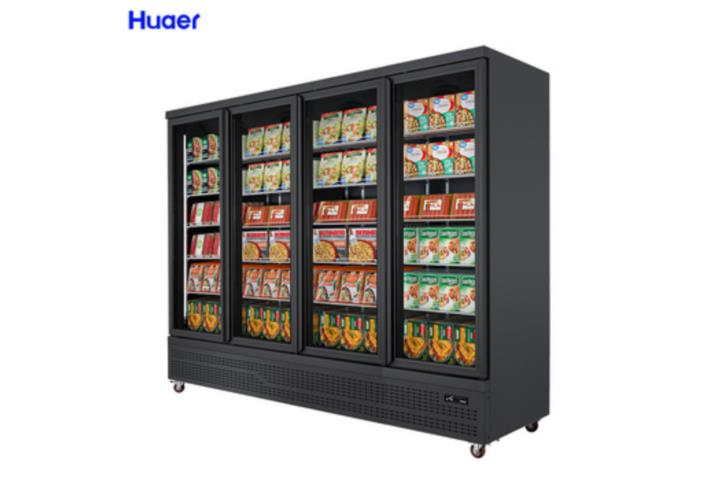 Refrigerador exhibidor 4 puertas de vidrio