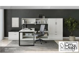 Estacion moderna en blanco, OFFICE DESIGN Puerto Rico