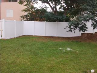Verja PVC MOdelo: Full-Privacy, Pro Fence Puerto Rico
