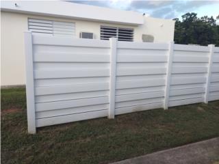 Verja PVC Modelo: Horizontal-Staggered, Pro Fence Puerto Rico