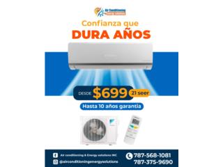 Daikin 21 hasta 25 seer , Air Conditioning &Energy solutions Puerto Rico