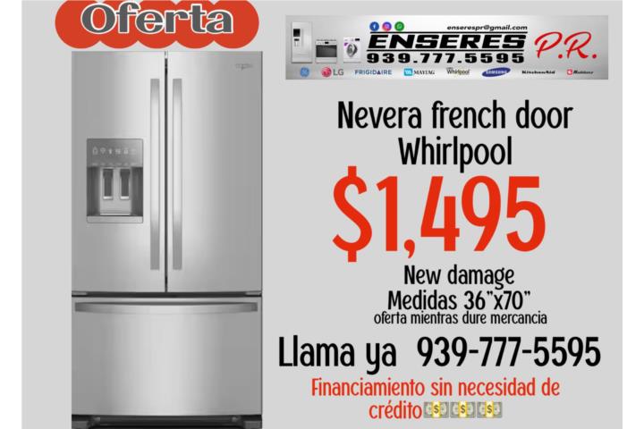 NEVERA FRENCH DOOR WHILPOOL