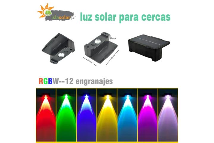 Luz solar de pared de un solo color