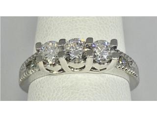 SORTIJA BRILLANTES 14KT, JOYERIA CARMEN Puerto Rico