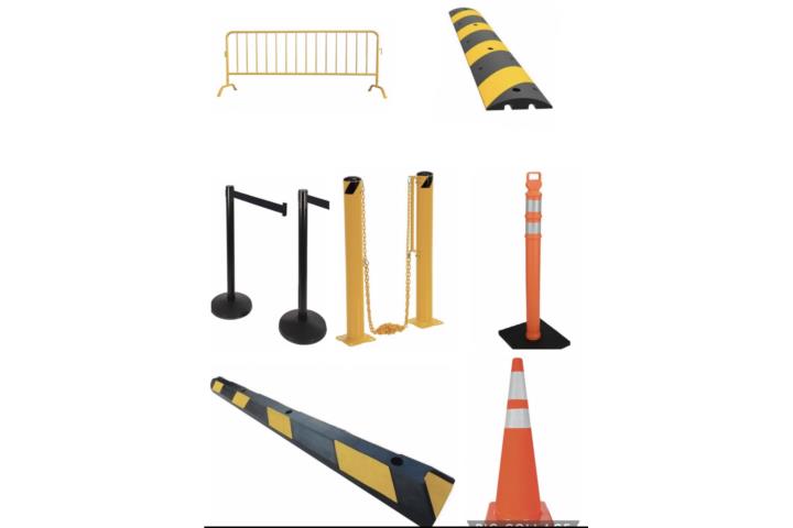 PARKING STOPS AND CONTROLS BARRICADES