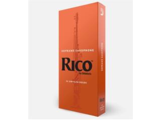 Caja 25 cañas de saxofon soprano Rico
