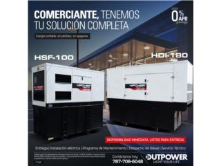 Generadores Hipower HS Series, Outpower Energy Corp. Puerto Rico