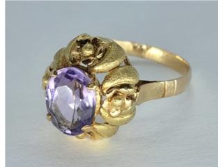 SORTIJA AMATISTA 18KT, JOYERIA CARMEN  Puerto Rico