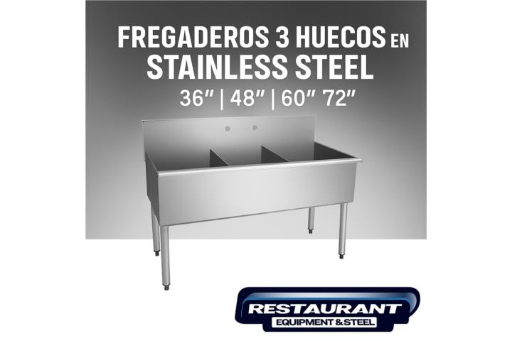 Fregaderos industriales stainless steel