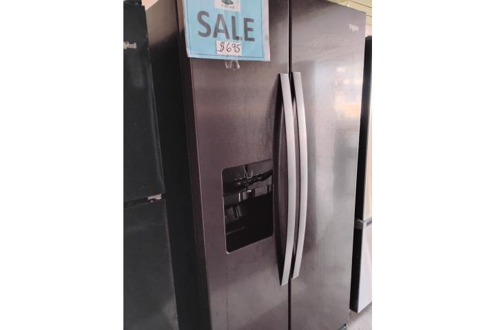 Nevera Whirlpool stainless steel negro