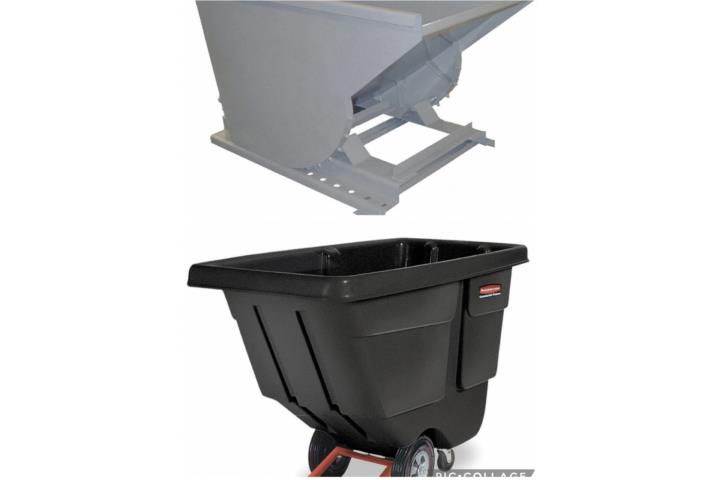 TILT TRUCKS AND DUMPING TRASH