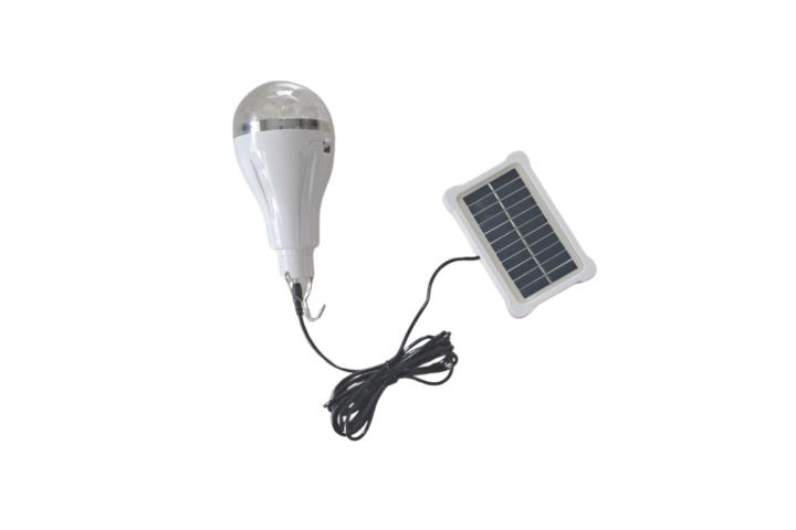 BOMBILLA CON PLACA SOLAR RECARGABLE