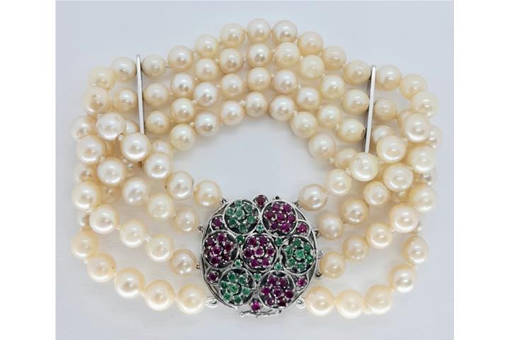 PULSERA PERLAS 18KT