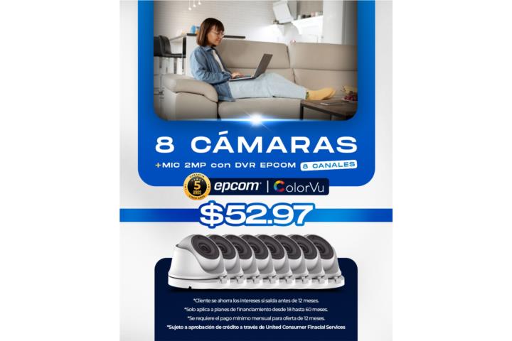 Camaras a color + audio (8) (Residencial)