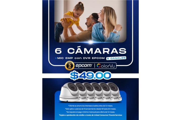 Camaras a color + audio (6) (Residencial)