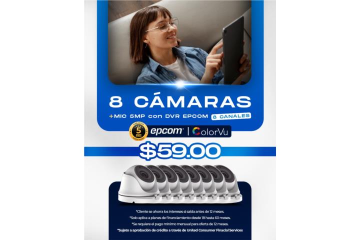 Camaras de Seguridad (8) color+audio