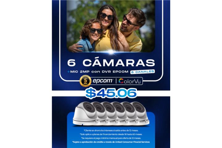 Camaras de seguridad color + audio (6)