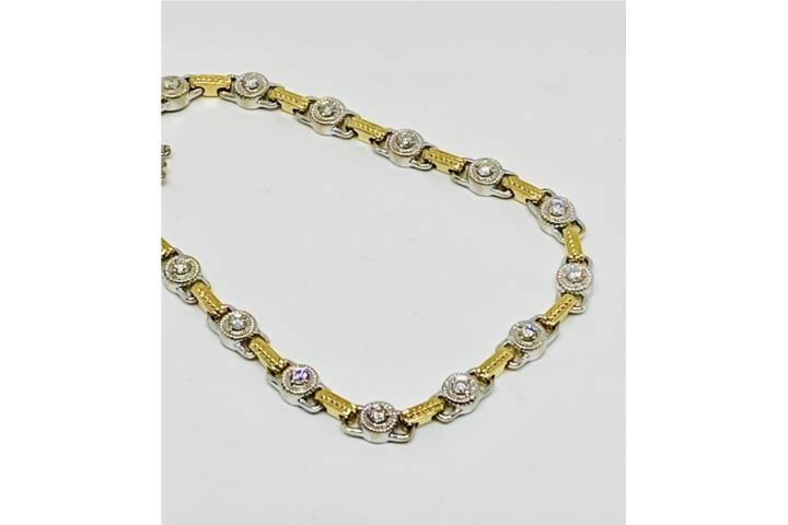 PULSERA TENNIS BRILLANTES 14KT