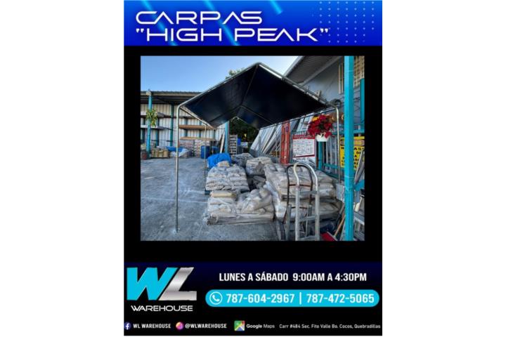 Negocio especializado en carpas y toldos