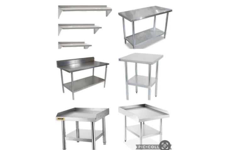 TABLILLAS Y MESAS STAINLESS