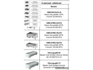 PLANCHAS Y PARRILLAS COMERCIALES, SP TOOLS PUERTO RICO Puerto Rico